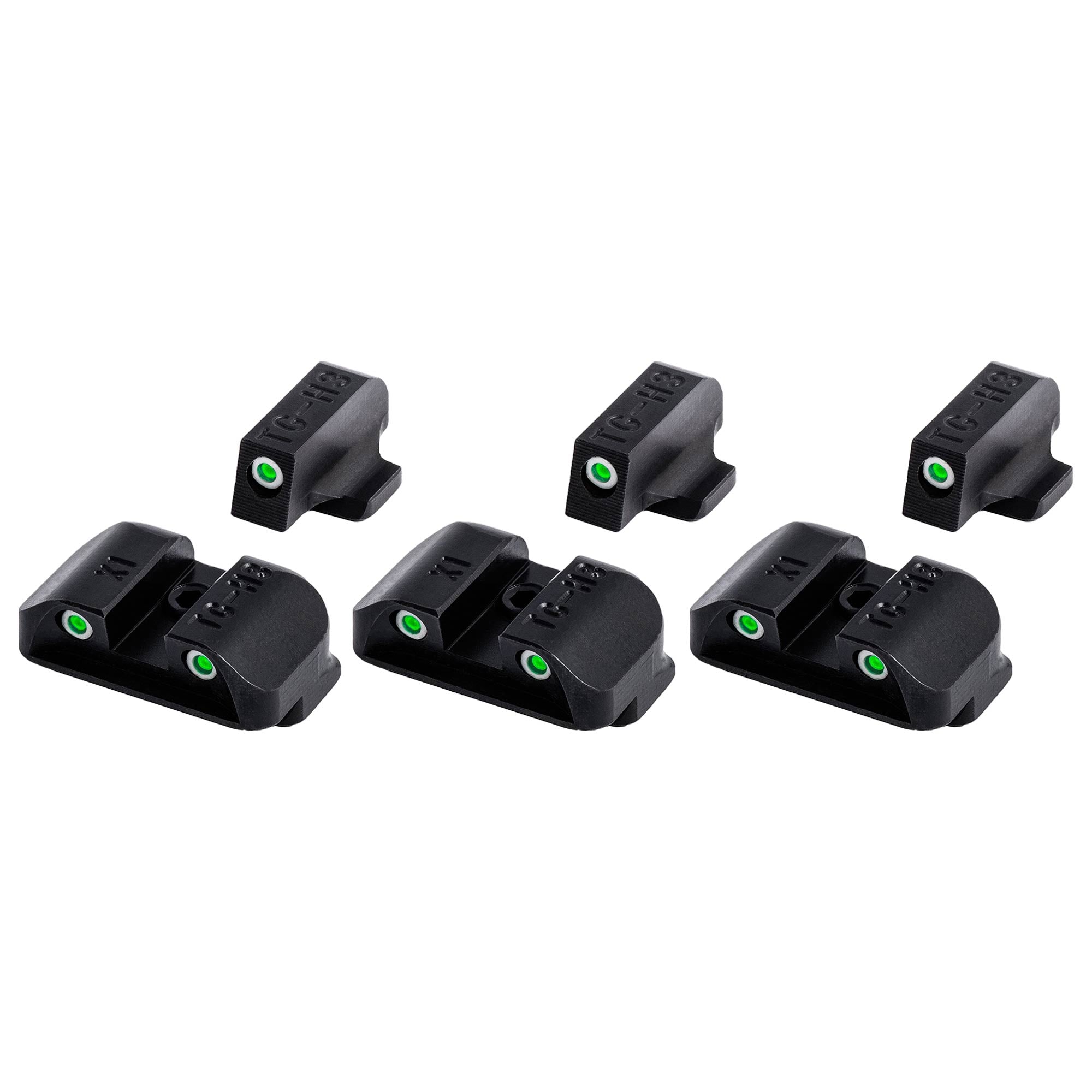 TruGlo Glow in the Dark Pistol Sight for Springfield XD, XDM, & XDS (3 Pack)