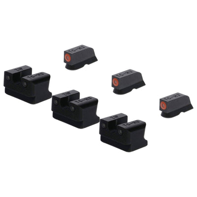 TruGlo Glow in the Dark Handgun w/Orange Ring for CZ & 75 Pistol Sights (3 Pack)