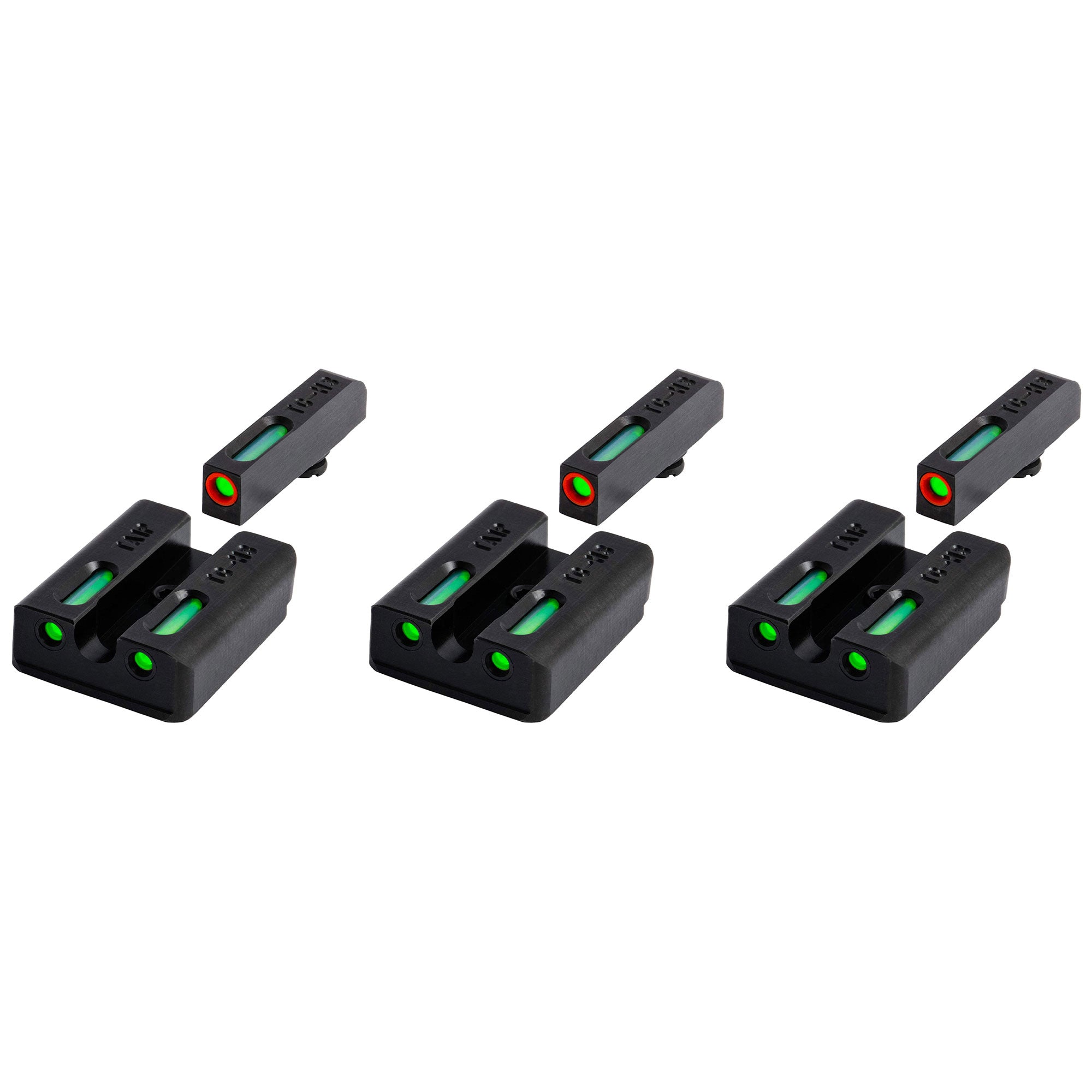 TruGlo Pro TFK Fiber Optic Tritium Glock Pistol Sight Accessory, Taurus (3 Pack)