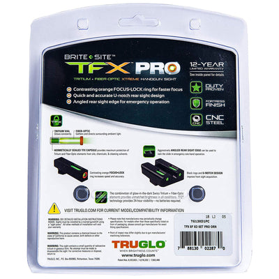 TruGlo TFK Pro Fiber Optic Tritium Sight Accessories for SF XD Models (3 Pack)