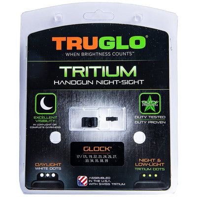 TruGlo Tritium Pro Brite Site Set Glock Handgun Sight, Glock 17 & More (3 Pack) - VMInnovations