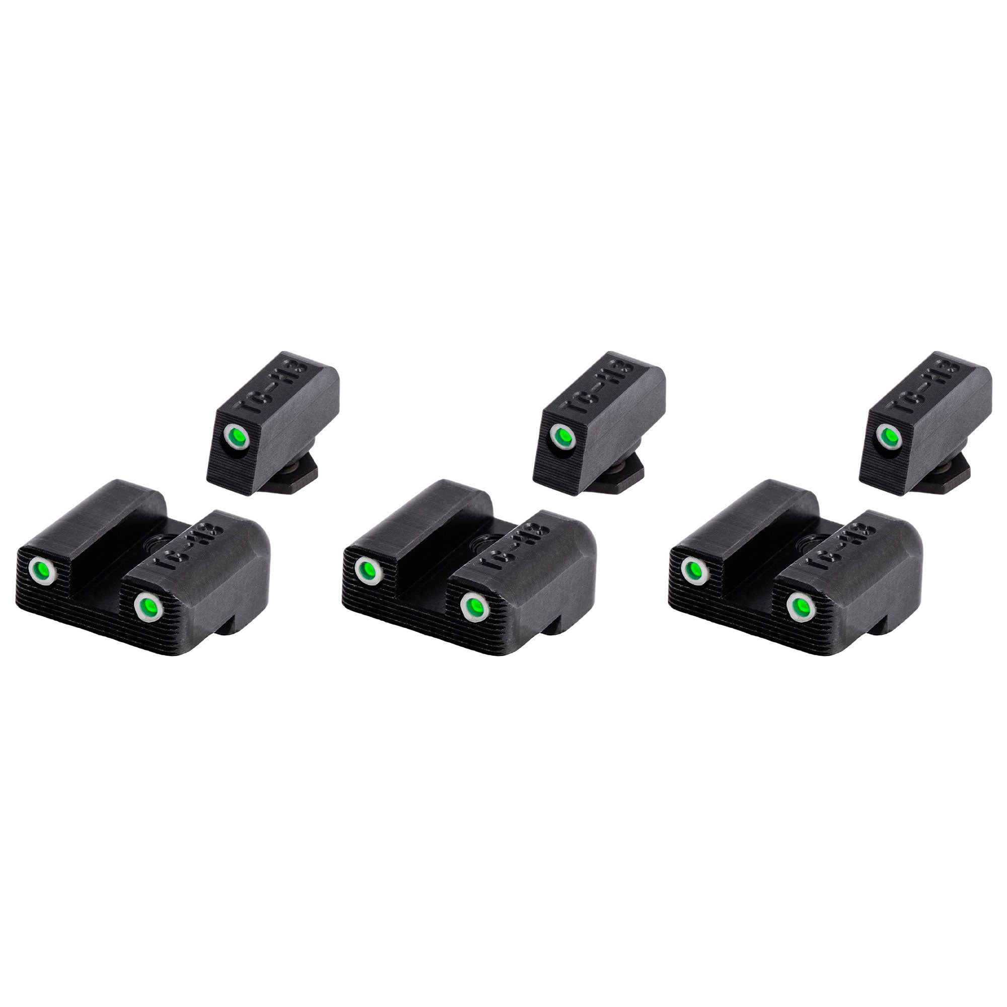 TruGlo Tritium Glow in the Dark Pistol Handgun Sight Set, Glock 42 & 43 (3 Pack)
