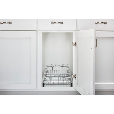 Rev-A-Shelf Cabinet Pull Out Shelf Organizer, 8.5 x 18 In, 5WB1-0918CR-1, 2-Pack - VMInnovations