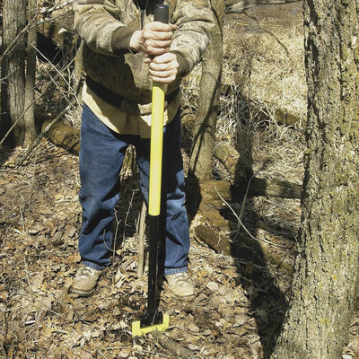 Brush Grubber 18 Inch Heavy Duty Root Buster with Manual Operation Mode, Green - VMInnovations