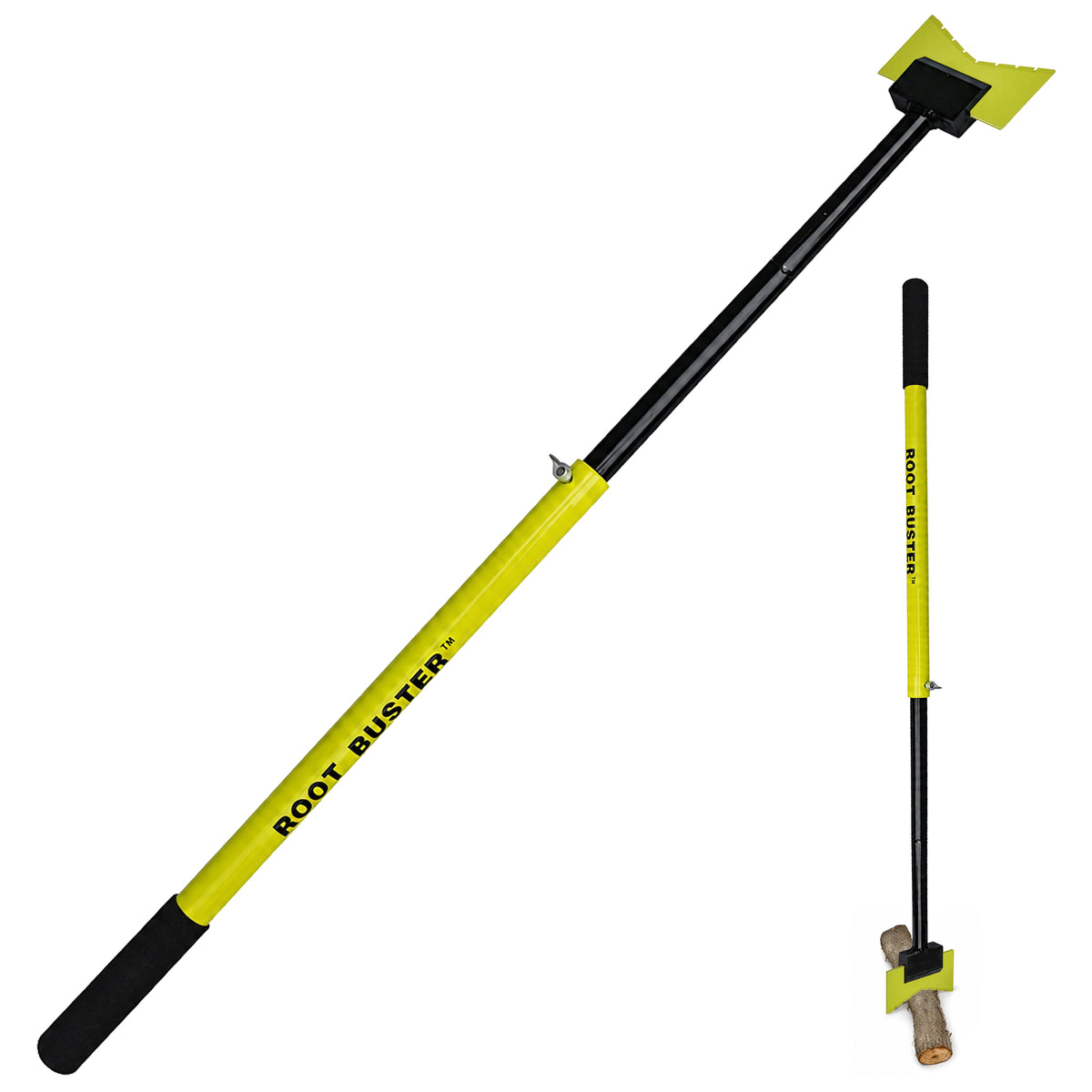 Brush Grubber 18 Inch Heavy Duty Root Buster with Manual Operation Mode, Green
