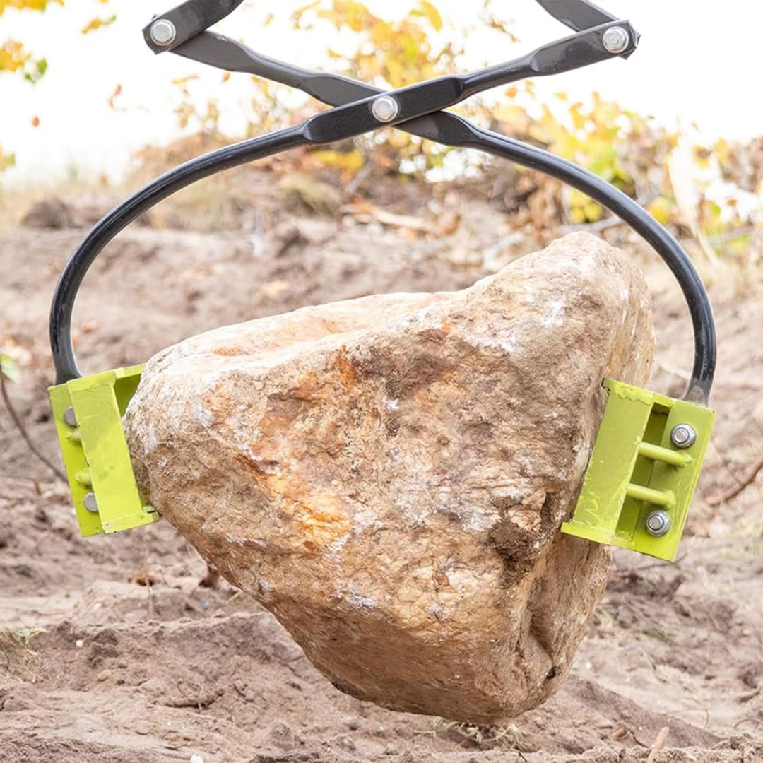 Boulder Tuff Rock Tongs w/Teeth, Heavy Duty Loops, & Easy Hook Up (Open Box)