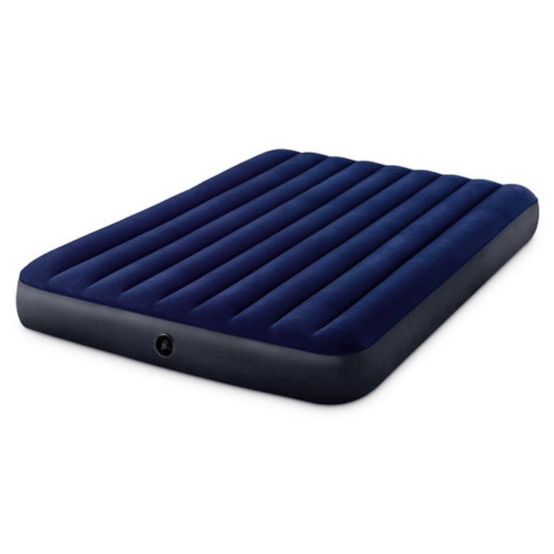 Intex 10 Inch Dura Beam Rectangular Standard Downy Air Mattress, Queen (2 Pack)