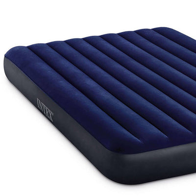 Intex 10 Inch Dura Beam Rectangular Standard Downy Air Mattress, Queen (2 Pack)