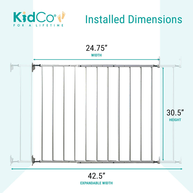 KidCo Safeway Top of Stairs Quick Release Baby Gate for Protection (2 Pack)