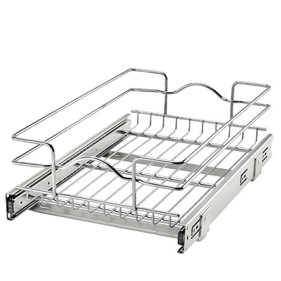 Rev-A-Shelf Kitchen Cabinet Pull Out Shelf Organizer, 5WB1-1218CR-1 (2 Pack) - VMInnovations