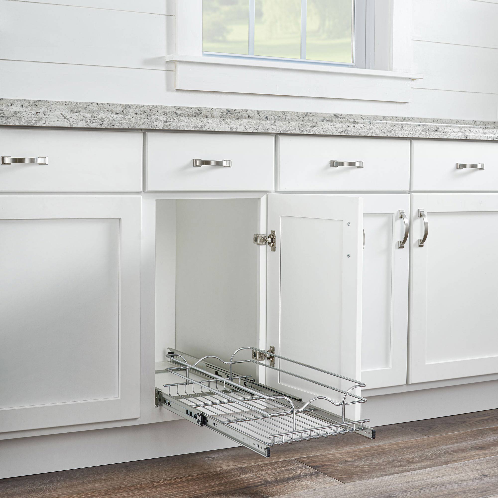 Rev-A-Shelf Kitchen Cabinet Pull Out Shelf Organizer, 5WB1-1218CR-1 (2 Pack) - VMInnovations