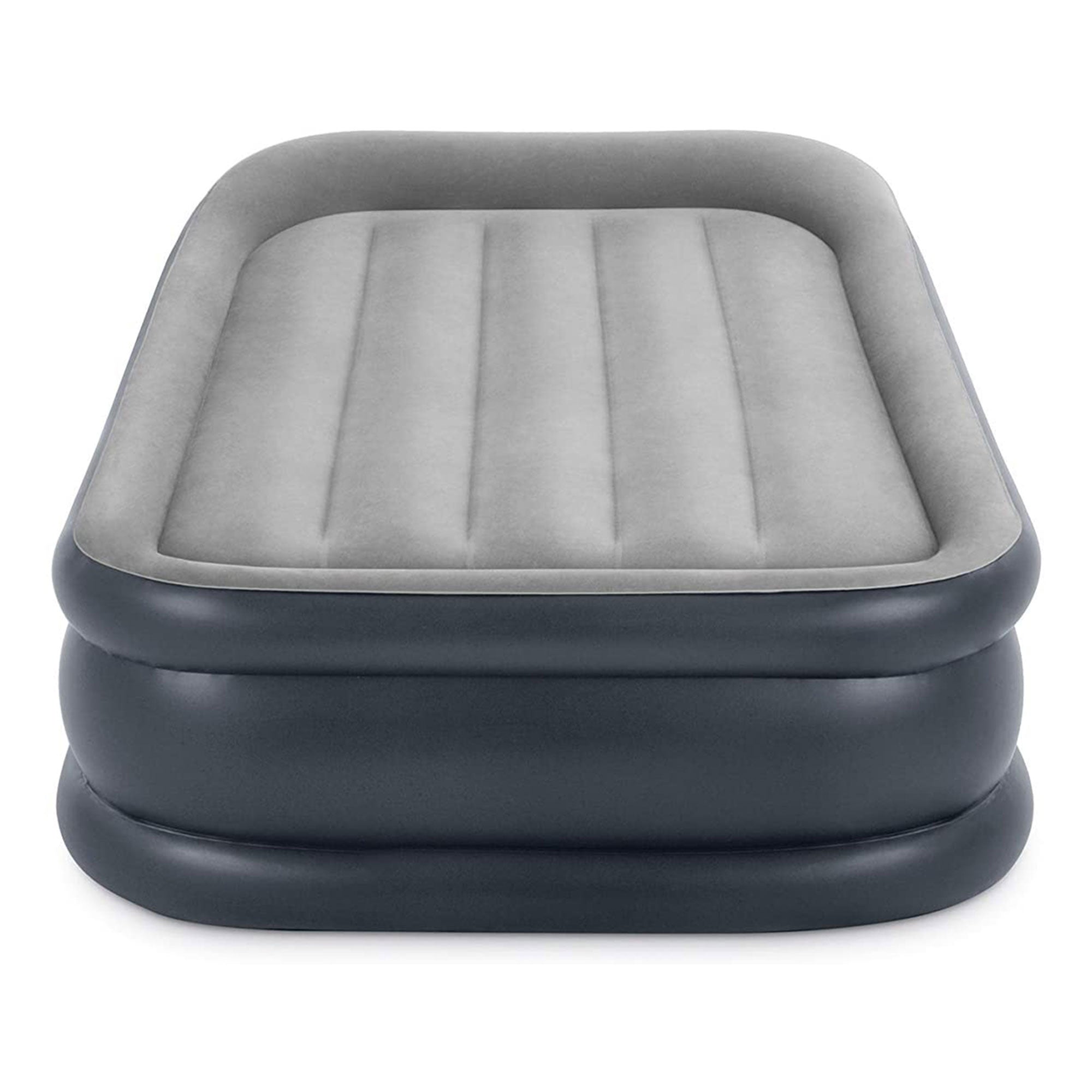 Intex Dura Beam Deluxe Pillow Raised Air Mattress w/ Built In Pump, Twin, 2 Pack - VMInnovations
