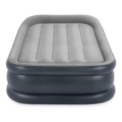 Intex Dura Beam Deluxe Pillow Raised Air Mattress w/ Built In Pump, Twin, 2 Pack - VMInnovations