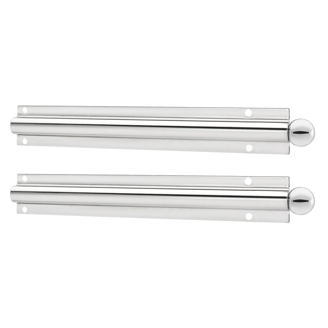 Rev-A-Shelf 6 Inch Metal Closet Valet Clothes Rod, Chrome, CVL-12-CR (2 Pack)