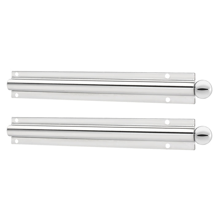 Rev-A-Shelf 6 Inch Metal Closet Valet Clothes Rod, Chrome, CVL-12-CR (2 Pack)