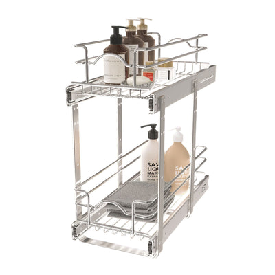 Rev-A-Shelf Kitchen Cabinet Shelf Organizer, 9 by 18 In, 5WB2-0918CR-1 (2 Pack)