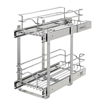Rev-A-Shelf Kitchen Cabinet Shelf Organizer, 9 by 18 In, 5WB2-0918CR-1 (2 Pack)