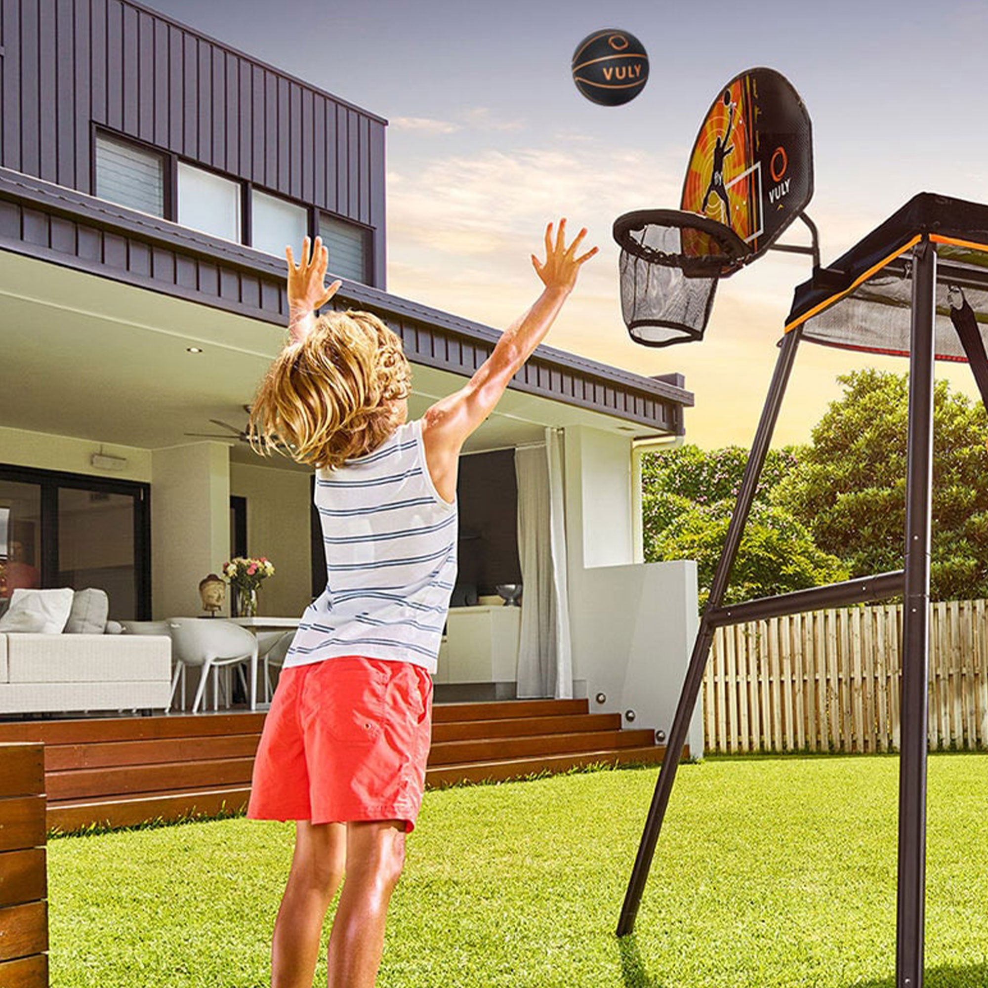 Vuly Large 360 Pro Max Backyard Swing Set Outdoor Jungle Gym with Shade Cover