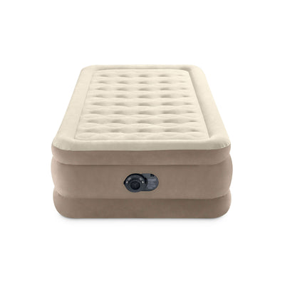 Intex 64427ED Dura-Beam Deluxe Ultra Plush Air Mattress with Pump, Twin, 2 Pack