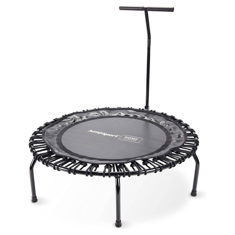 JumpSport Round Home Fitness Indoor Mini Rebounder Trampoline, Black (Open Box)