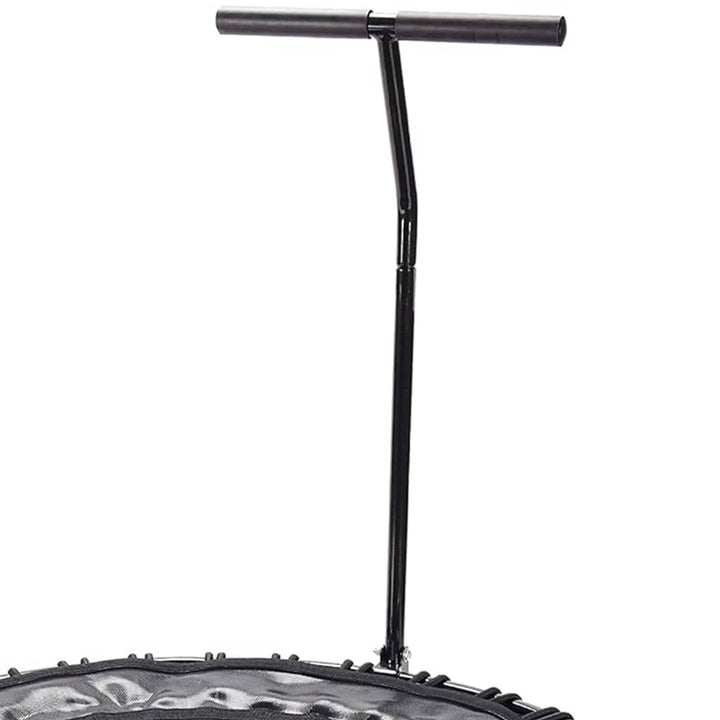 JumpSport Round Home Fitness Indoor Mini Rebounder Trampoline, Black (Open Box) - VMInnovations