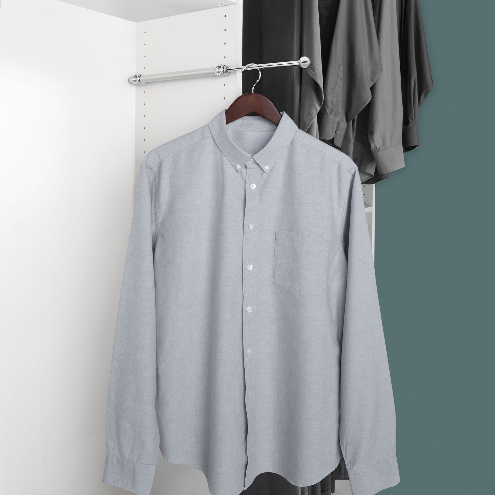 Rev-A-Shelf 14" Extendable Metal Closet Valet Rod, CVR-14-CR (4 Pack) - VMInnovations