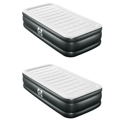 Sealy Tritech Twin 18" Air Mattress Bed 2 Person with Built-In AC Pump, 2 Pack - VMInnovations