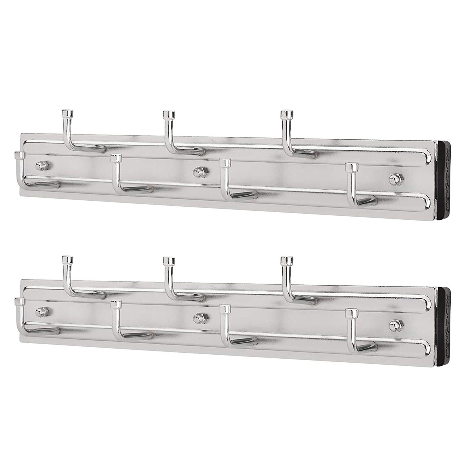 Rev-A-Shelf Pullout 12 Inch Belt Hanger Organizer, Chrome, BRC-12CR (2 Pack) - VMInnovations