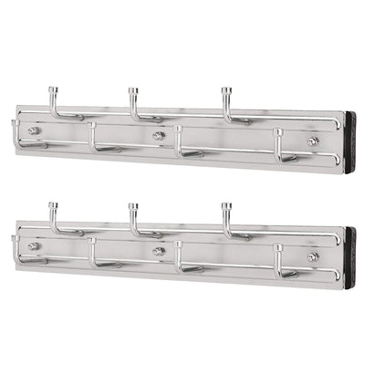 Rev-A-Shelf Pullout 12 Inch Belt Hanger Organizer, Chrome, BRC-12CR (2 Pack) - VMInnovations