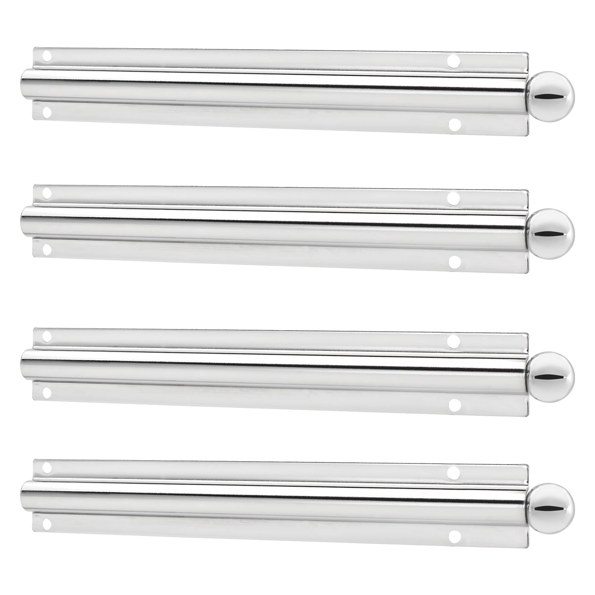 Rev-A-Shelf 6 Inch Metal Closet Valet Clothes Rod, Chrome, CVL-12-CR (4 Pack)
