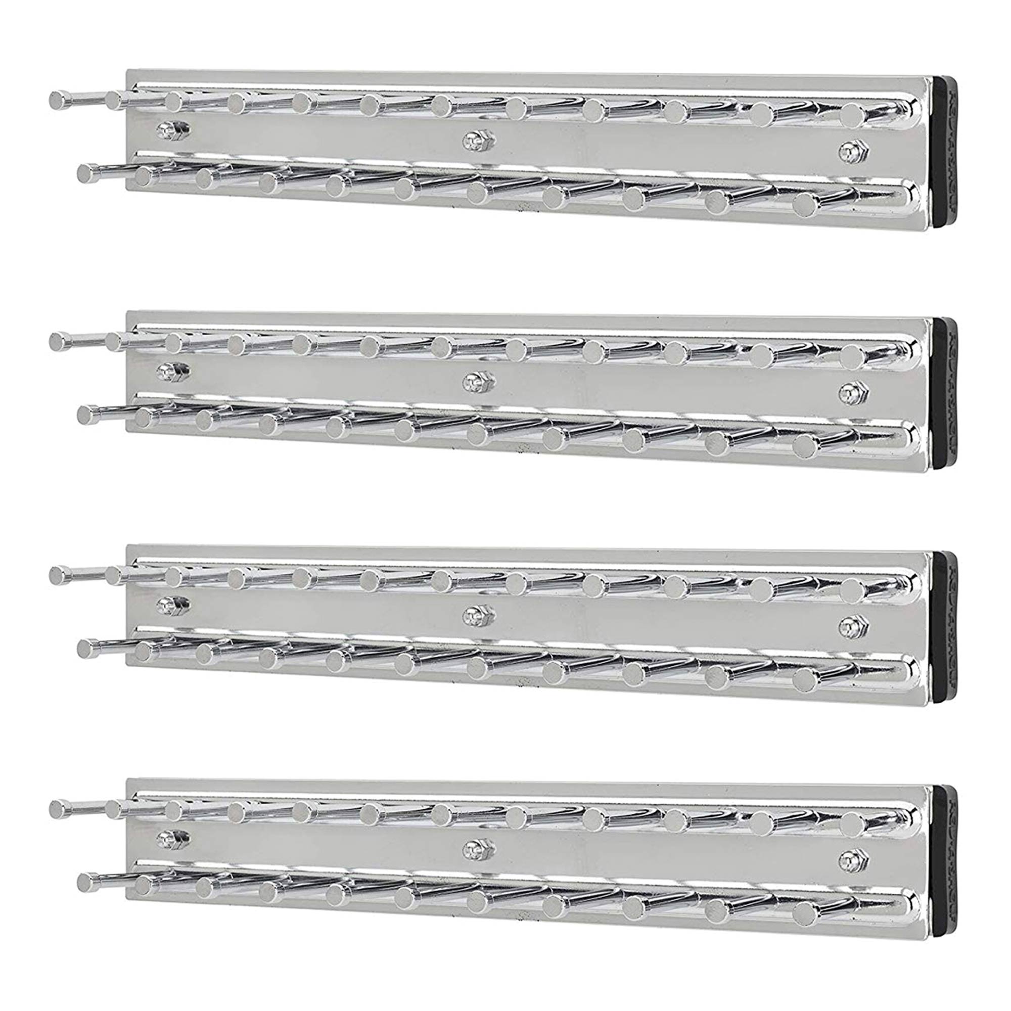 Rev-A-Shelf 12" Side Mount Extending Tie Organization Rack, TRC-12CR (4 Pack)