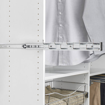 Rev-A-Shelf 14" Pull Out Belt Rack Storage Organizer, Chrome, BRC-14CR (4 Pack)