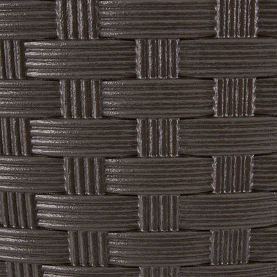 Suncast Sonora 22" Wicker Decorative Garden Flower Planter, Dark Brown (4 Pack) - VMInnovations