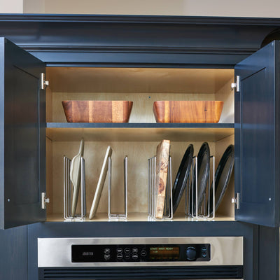 Rev-A-Shelf U-Shaped Bakeware Divider Cabinet Organizer, 596-10CR-52 (6 Pack)