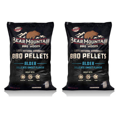 Bear Mountain 100 Percent Natural Alder Sweet Flavor Pellets, 20 Pounds (2 Pack) - VMInnovations