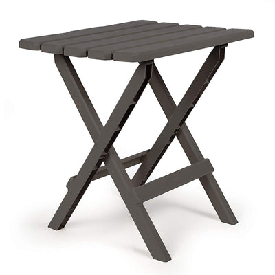 Camco Large Adirondack Portable and Folding Furniture Table, Charcoal (2 Pack) - VMInnovations