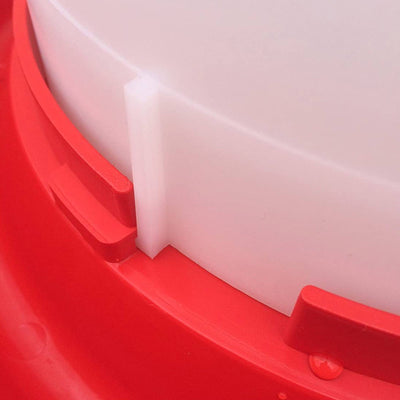 Farm Innovators 3 Gallon Heated Plastic Poultry Water Fountain, Red (8 Pack)