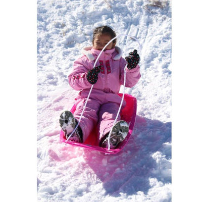 Slippery Racer Downhill Sprinter Kids Plastic Toboggan Snow Sled, Blue (20 Pack) - VMInnovations