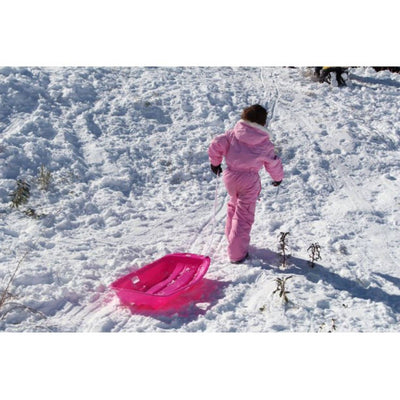 Slippery Racer Downhill Sprinter Kids Plastic Toboggan Snow Sled, Blue (20 Pack) - VMInnovations