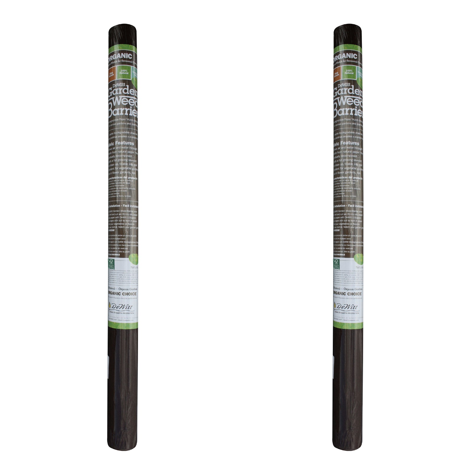 DeWitt 3 x 300 Ft Natural Biodegradable Paper Mulch Garden Weed Barrier (2 Pack) - VMInnovations