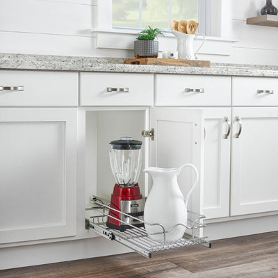 Rev-A-Shelf Kitchen Pull Out Shelf Organizer, 8.5" x 18", 5WB1-0918CR-1 (3 Pack) - VMInnovations