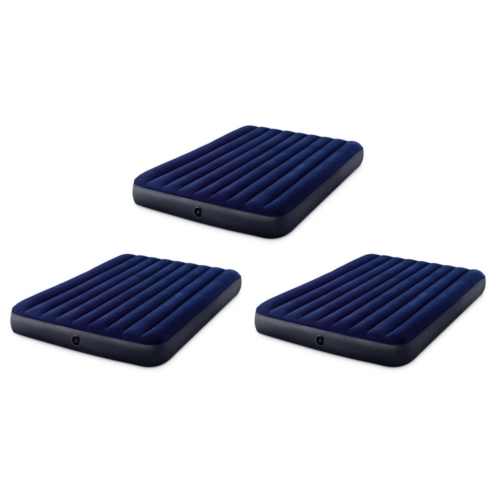 Intex 10 Inch Dura-Beam Downy Air Mattress, Queen (Pump Not Included) (3 Pack) - VMInnovations