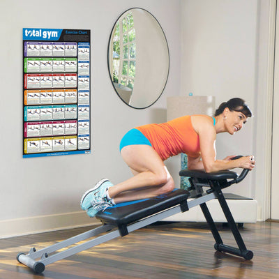 Total Gym 24" x 36" Quick Reference Exercise Chart with 35 Workouts (11 Pack)