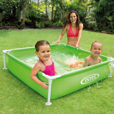 Intex 48x12" Mini Framed Beginner Outdoor Kiddie Pool, Color Varies (3 Pack)