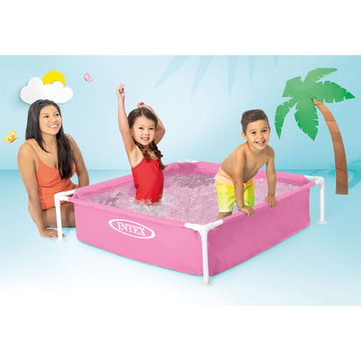 Intex 48x12" Mini Framed Beginner Outdoor Kiddie Pool, Color Varies (3 Pack)