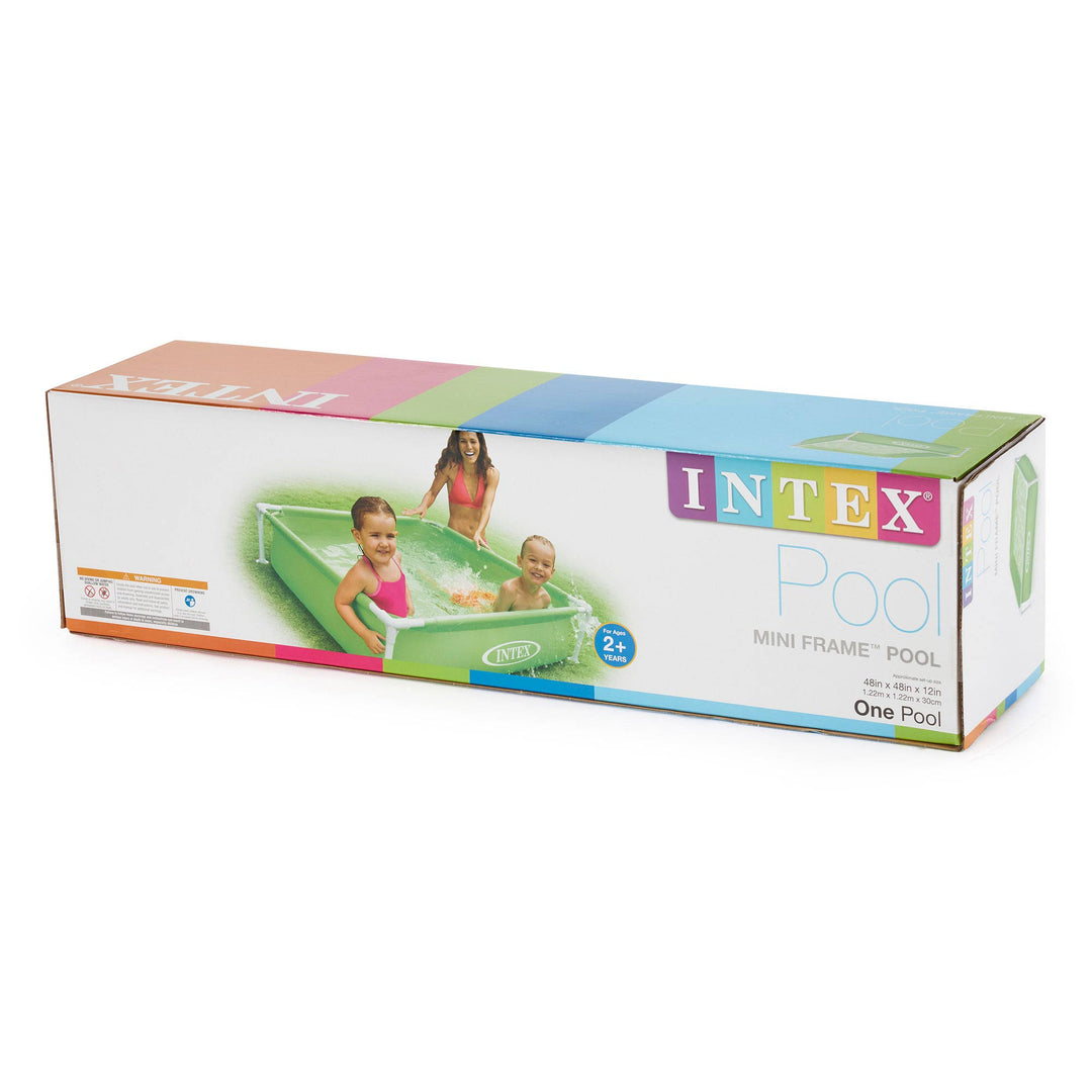 Intex 48x12" Mini Framed Beginner Outdoor Kiddie Pool, Color Varies (3 Pack)