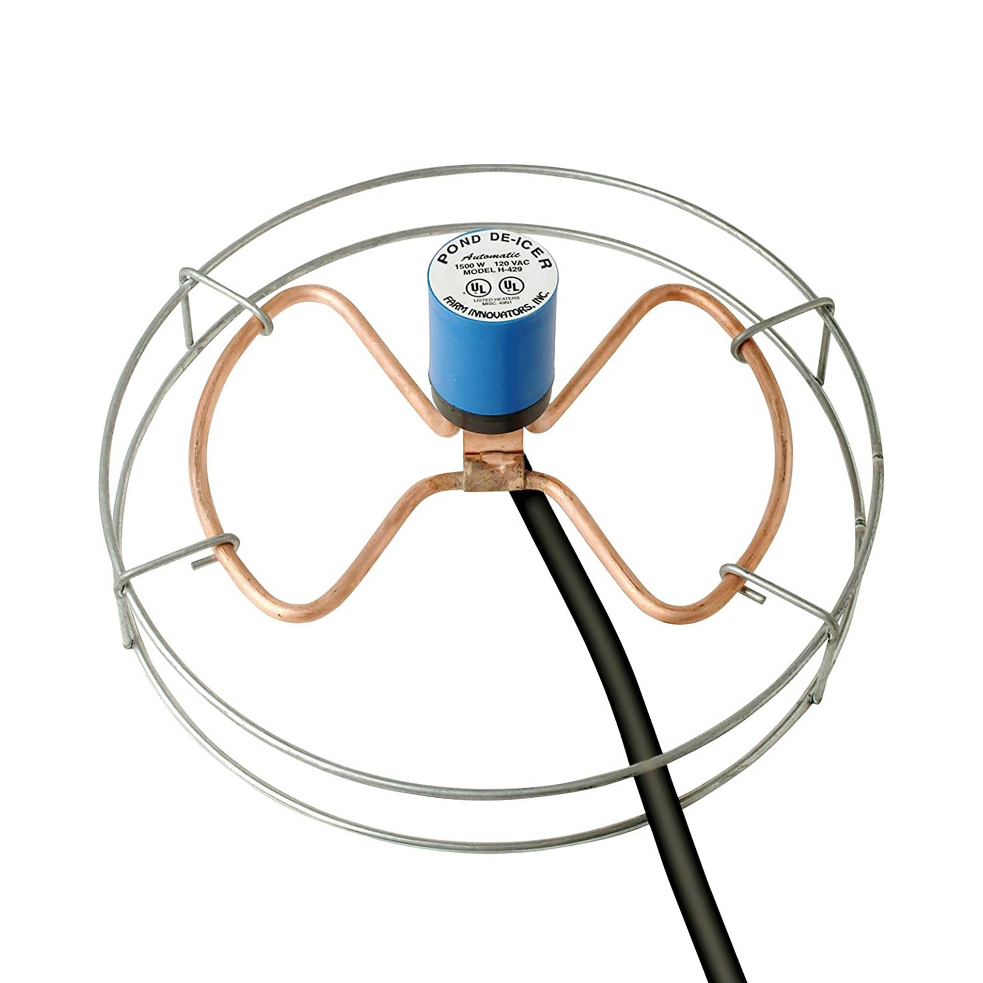 Farm Innovators H-429 1500 Watt Cast Aluminum Submergible Water Deicer (8 Pack) - VMInnovations