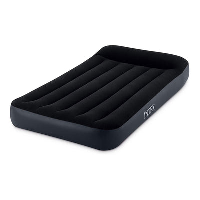 Intex Dura Pillow Rest Classic Blow Up Mattress Air Bed with Pump, Twin (3 Pack)