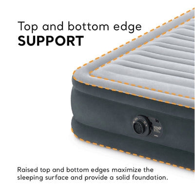 Intex Comfort Deluxe Dura-Beam Plush Airbed Mattress with Pump, Twin (3 Pack) - VMInnovations