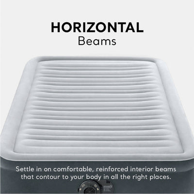 Intex Comfort Deluxe Dura-Beam Plush Airbed Mattress with Pump, Twin (3 Pack) - VMInnovations